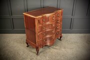 Large Walnut Serpentine Shaped Chest