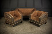 Moroccan 3 Piece Sofa & Armchairs Suite