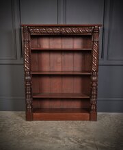 William IV Mahogany Open Bookcase