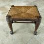 Small Oak stool with rush seat, great condition. 