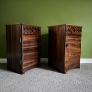 a pair of uniflex walnut bedside cabinets A Pair of Uniflex Walnut Bedside Cabinets