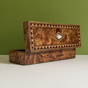 Antique Victorian Burr Walnut Jewellery Box
