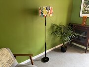 Ebonised Teak / Brass Standard Lamp, Orla Kiely