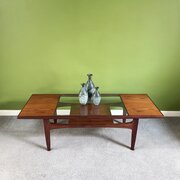 G Plan Fresco Teak/Glass Mid Century Coffee Table