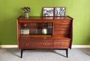 G Plan Tola And Black Sideboard, 1950s Mid Century
