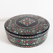 Huntley & Palmers Embossed Floral Biscuit Tin