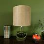 Kabaka Ware Green Ceramic Table Lamp & Shade