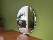 Large Circular Wall Mirror With Fluted Edge
