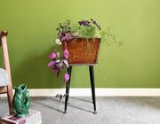 Mid Century Teak Planter On Atomic Legs, 1950s/60s