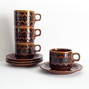 Set 4 Cups / Saucers Hornsea Pottery Heirloom 