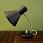 Small Black and Brass Gooseneck Desk Lamp