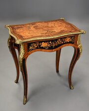 19thc French Style Kingwood Inlaid Centre Table