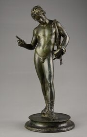 19thc Grand Tour Bronze Of Narcissus Or Bacchus