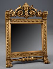 19thc Renaissance Style Giltwood Table Mirror