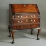 Elegant Mid 18thc Mahogany Bureau On Stand