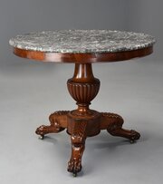 Fine Quality 19thc French Mahogany Gueridon Table