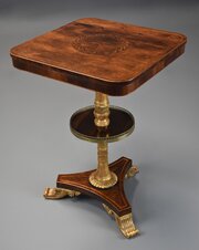 Fine Quality 19thc Regency Rosewood Two Tier Table