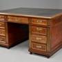 French Directoire style mahogany partners desk 
