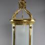 Large 19thc fine quality French gilt hall lantern