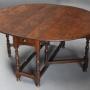 Late 17thc Oak Gateleg Table Of Fine Patina