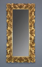 Mid 19thc Italian Carved Giltwood Dressing Mirror