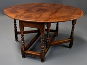 Rare Late 17th Century Walnut Gateleg Table 