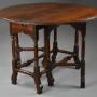 Rare, Small 18th Century Red Walnut Gateleg Table