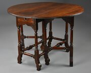 Rare, Small 18th Century Red Walnut Gateleg Table