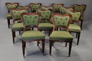 Set Of Twelve William IVth Gillows Dining Chairs