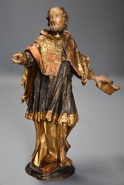 Superb 18th Century Polychrome & Gilt Figure