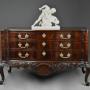 Superb 19thc serpentine Chippendale style commode