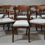 Superb set of eight Regency mahogany dining chairs