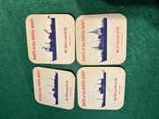 Set Of Vintage Royal Navy Beer Mats 
