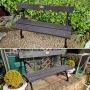 Identical PAIR of Cast-iron 19th C Garden Benches