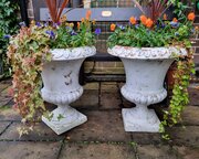 Large Pair Tuscan Terracotta Urns