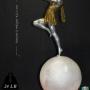 Iconic Emile Carlier French art deco figural lamp