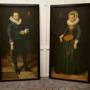17th Manner Huge Pair Of Marriage Oil Portraits 