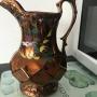 19th Copper Lustre Jugs  Staffordshire Lustre Jugs
