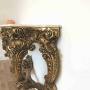Baroque Italian Marble Wood Side Tables