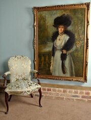 Oil Portrait Of Lady Shaw By Robert Edward Morrison 