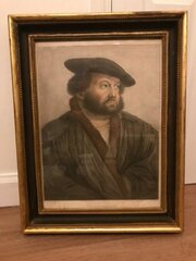 Portrait Engraving Of Hans Holbein By Bartolozzi