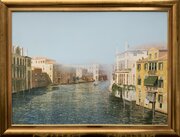 The Grand Canal Venice Huge Oil Painting On Panel