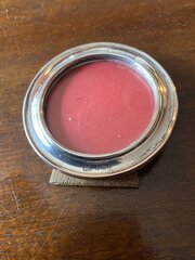 A Silver Round Photo Frame