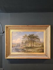 Benjamin Williams Leader Oil On Canvas