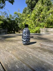 Georgian Nailsea Glassworks Flask C.1790