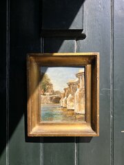 Paris 1928 Oil On Board