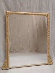 Large Antique Gilt Overmantle Mirror C1890