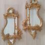 Fine Pair of Carved Gilt Antique Mirrors, C1880