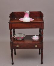 Early Victorian 19th Century Mahogany Washstand 