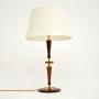 1960’s Danish Vintage Teak & Brass Table Lamp